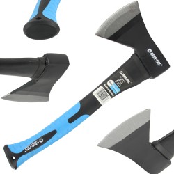 Asce per Legno Marpol | 600-2200 g | Manico in Fibra di Vetro Ricoperto in Gomma | Lunghezza 36-85 cm